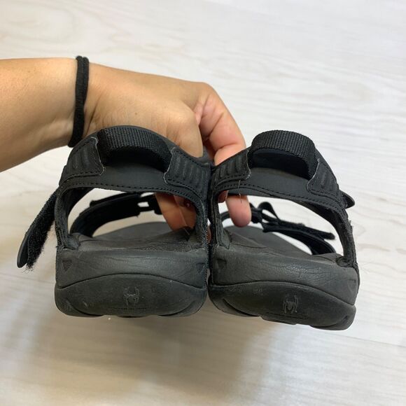 Teva Tirra Black/Black Strappy Sandal Women's Size 8 - Picture 3 of 10